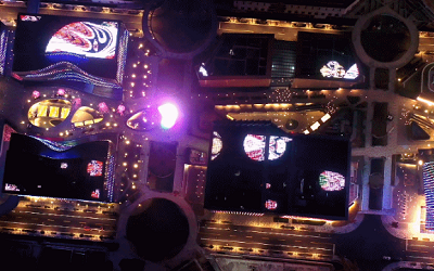 “最美中國風”，喜迎進博會——總臺國際傳媒港燈光秀