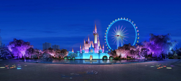 石景山游樂園夜景設(shè)計(jì)