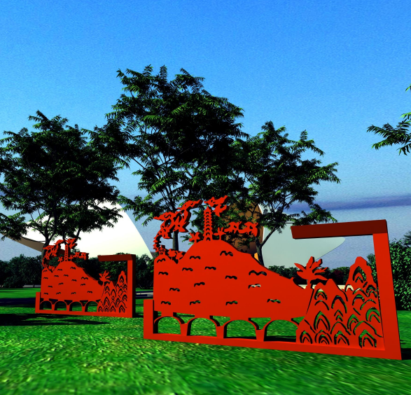 延安中軸線夜景規劃設計